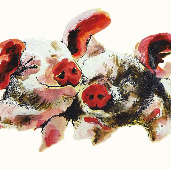 Snuggles Pig Card