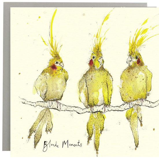 Blonde Moments Bird Card
