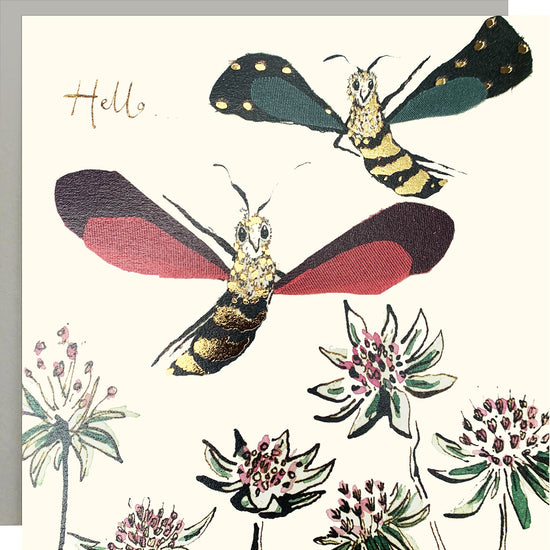 Hello...Bees Gold Foil Card