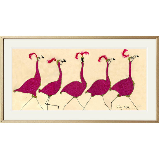 Friday Night Flamingo Print