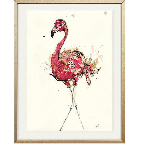One Fine Lady Flamingo Print