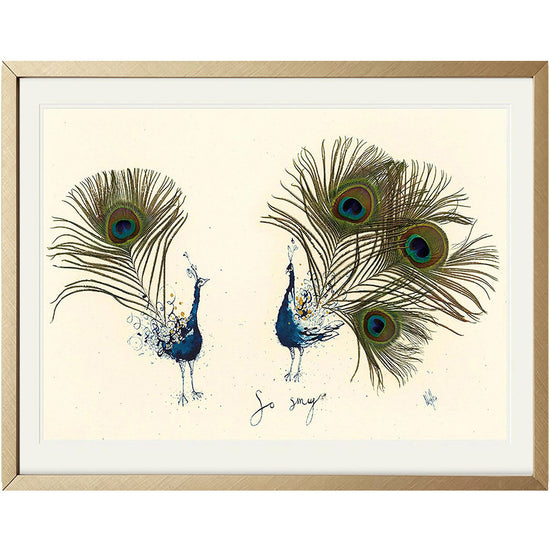 SO Smug Peacock Bird Print