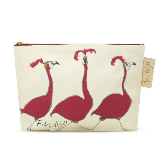 Friday Night Flamingo Make-up Bag