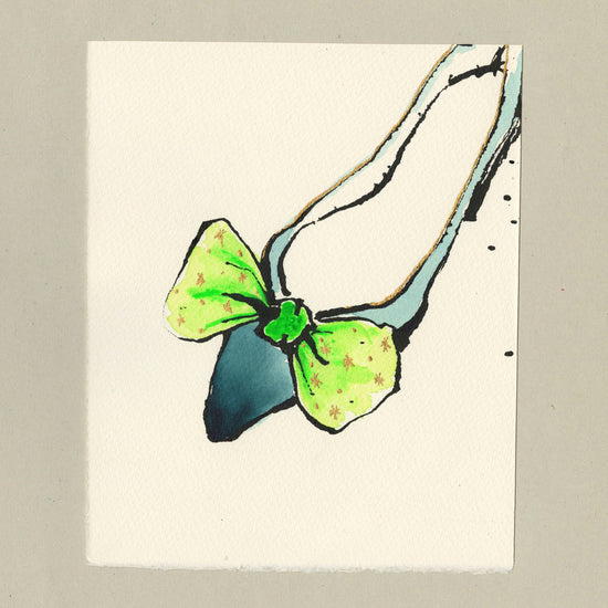 Blue Shoe Mini Original Artwork
