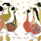 Six Geese a Laying Christmas Card (Pack of six)