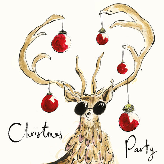 Christmas Party Stag Christmas Card