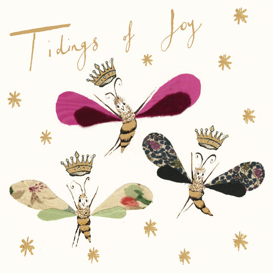 Tidings Of Joy Gold Foil Christmas Card
