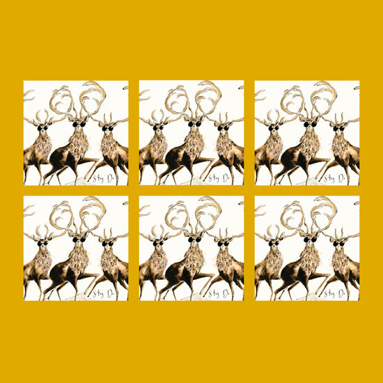 Stag Do Deer Card - Bundle of Six