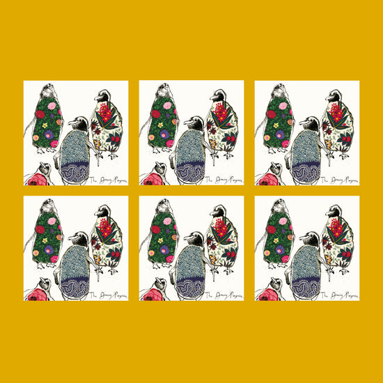 The Dancing Penguins Card - Bundle of Six