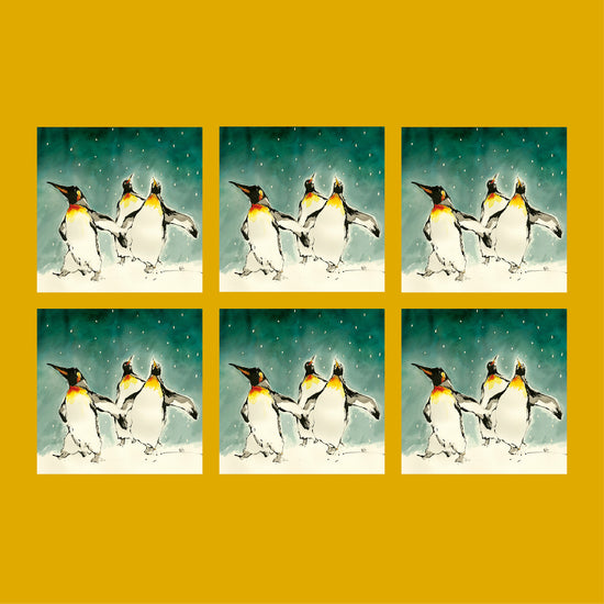Winter Waddle Penguin Christmas Card (Pack of six)