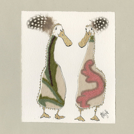 Little Duckies Chicken Mini Original Artwork