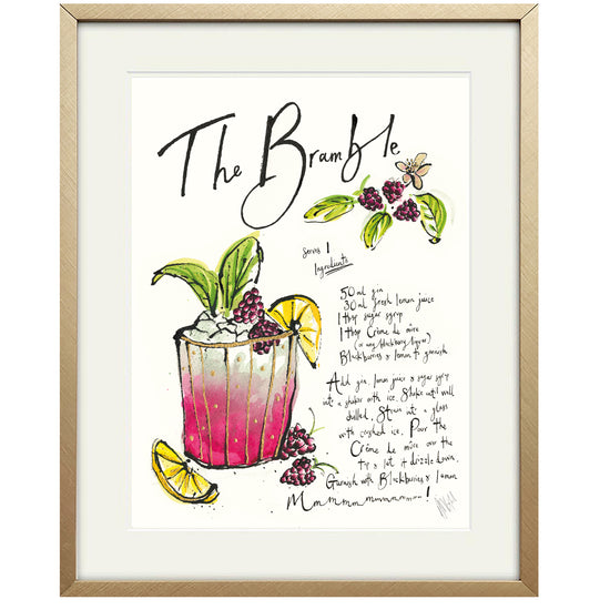The Bramble Cocktail Print
