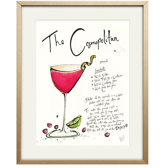The Cosmopolitan Cocktail Print