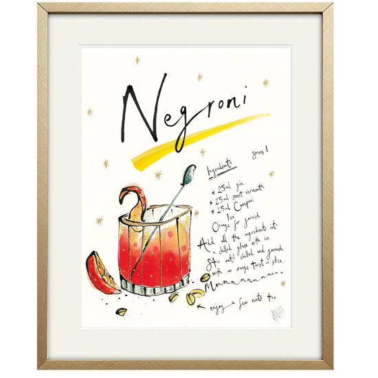 Negroni Cocktail Print