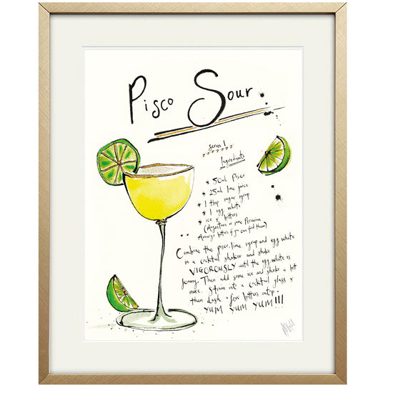 Pisco Sour Cocktail Print