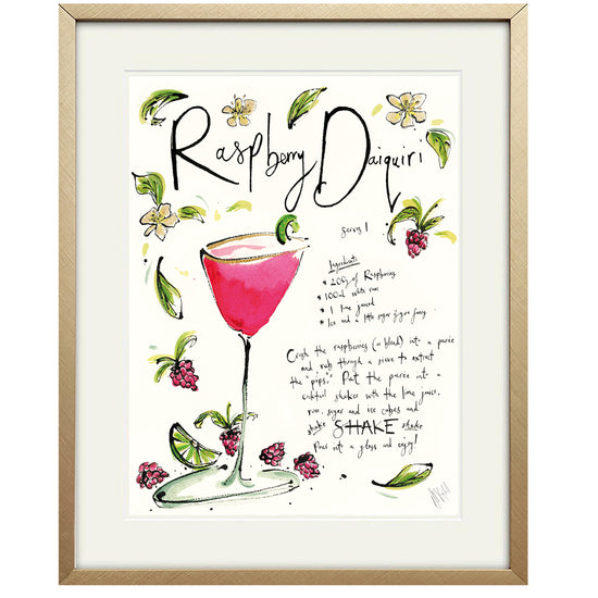 Raspberry Daiquiri Cocktail Print