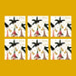 Merry Christmas Ducks Gold Foil Christmas Card Pack (Pack of six)
