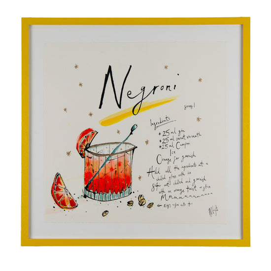 Negroni Cocktail Original Artwork