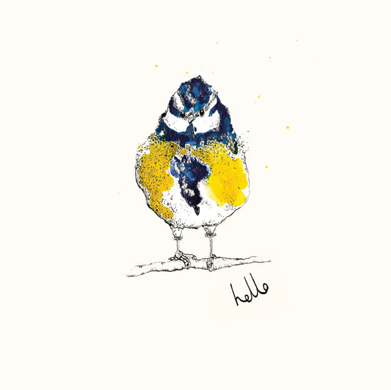 Hello Blue Tit Card
