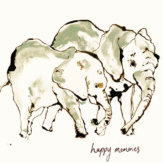 Happy Memories Elephant Card