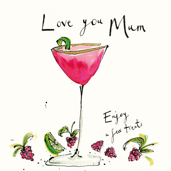 Love You Mum Cocktail Card