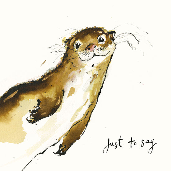 Just To Say Otter Card