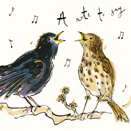 A Note to Say Blackbird Card
