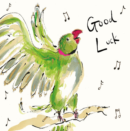 Good Luck Cockatiel Card
