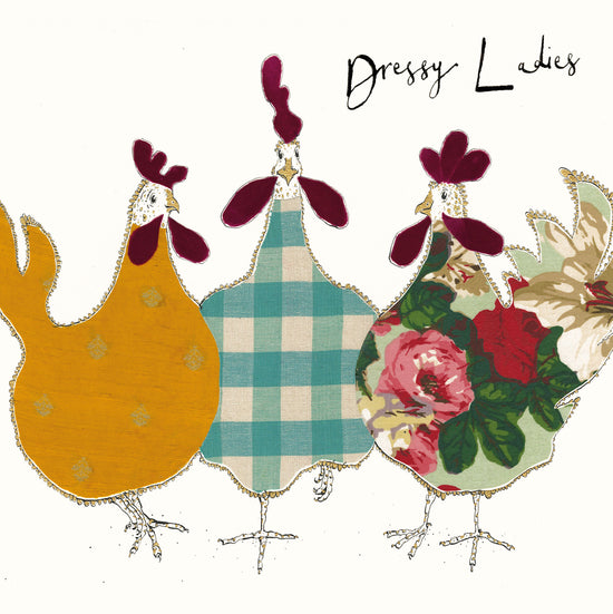 Dressy Ladies Hen Card
