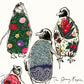 The Dancing Penguins Card - Bundle of Six