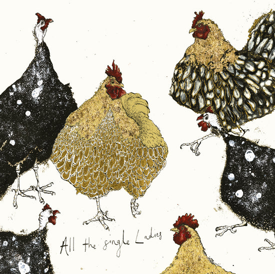 All the single ladies Bird Card