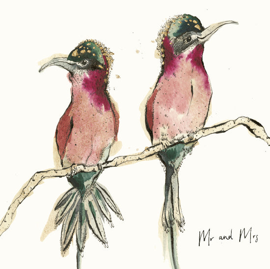 Mr and Mrs Bee Eater Card