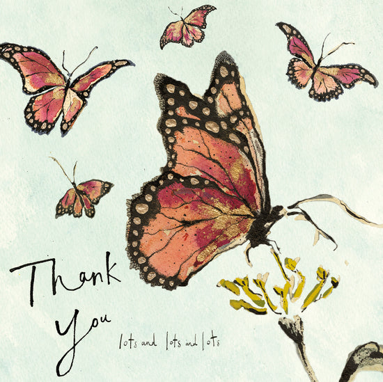Thank You lots and lots and lots Butterfly Card