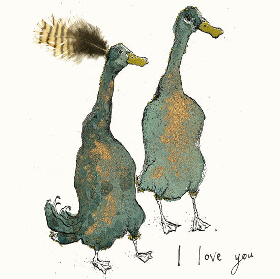 I Love You Duck Card