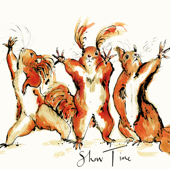 Show Time Squirrel Card