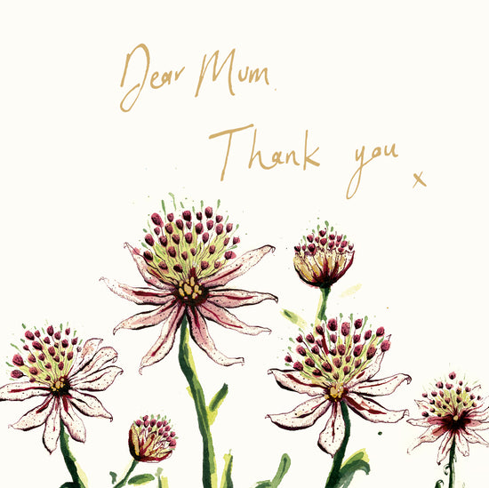 Dear Mum Thank You x Gold Foil Card