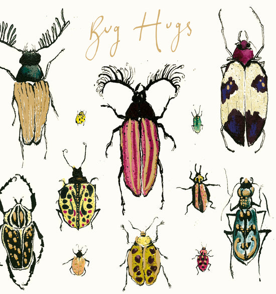 Bug Hugs Gold Foil Card