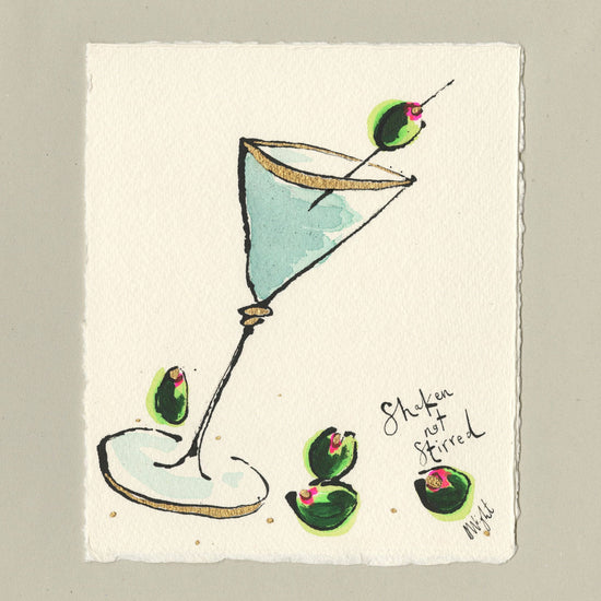 Shaken not Stirred Mini Original Artwork