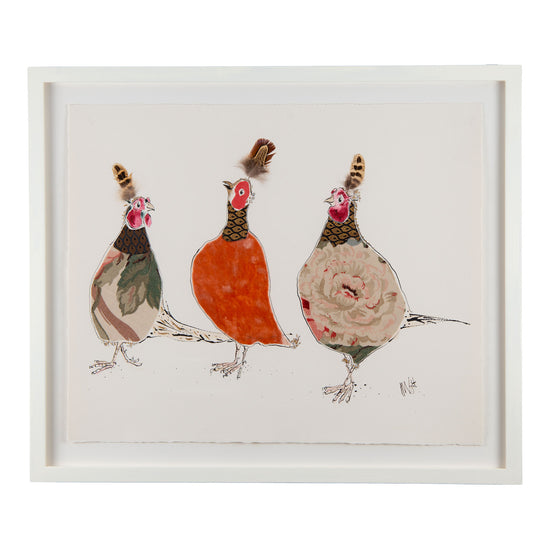 The Three Amigos Pheasants Original Artwork