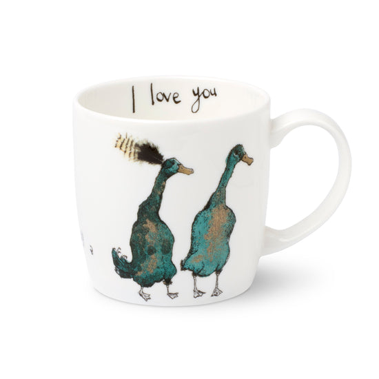 I Love You Duck Fine Bone China Mug
