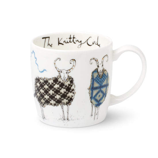 The Knitting Circle Sheep Fine Bone China Mug