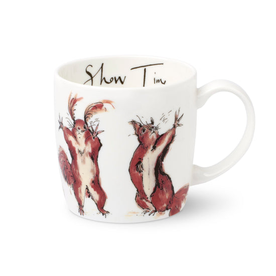Show Time Squirrel Fine Bone China Mug