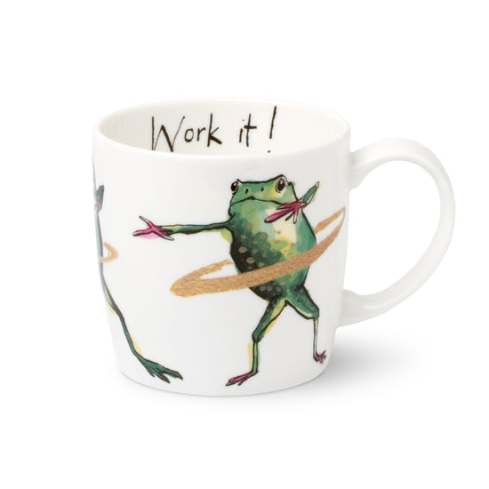 Work It! Frog Fine Bone China Mug