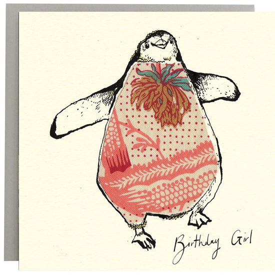 Birthday Girl Penguin Card