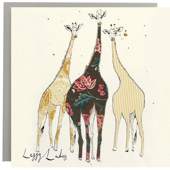 Leggy Ladies Giraffe Card