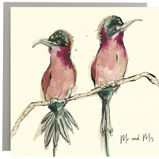 Mr and Mrs Bee Eater Card