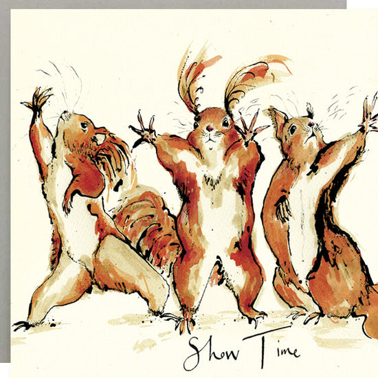 Show Time Squirrel Card
