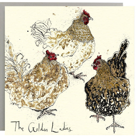The Golden Ladies Chicken Card