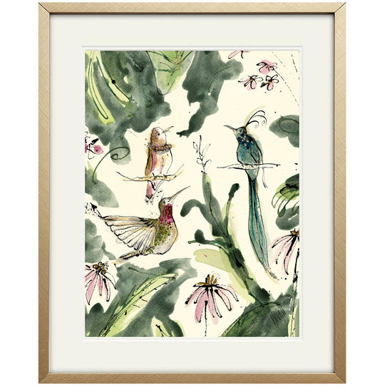 Hummingbirds Print