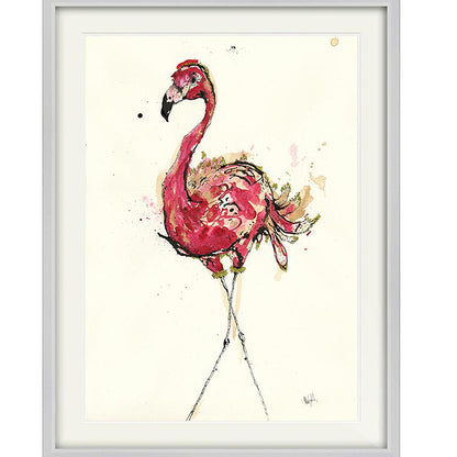 One Fine Lady Flamingo Print